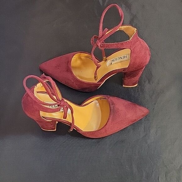 HENGSON LACE UP POINTED-TOE  WOMEN'S SEXY HIGH HEELS PUMP - Picture 11 of 16